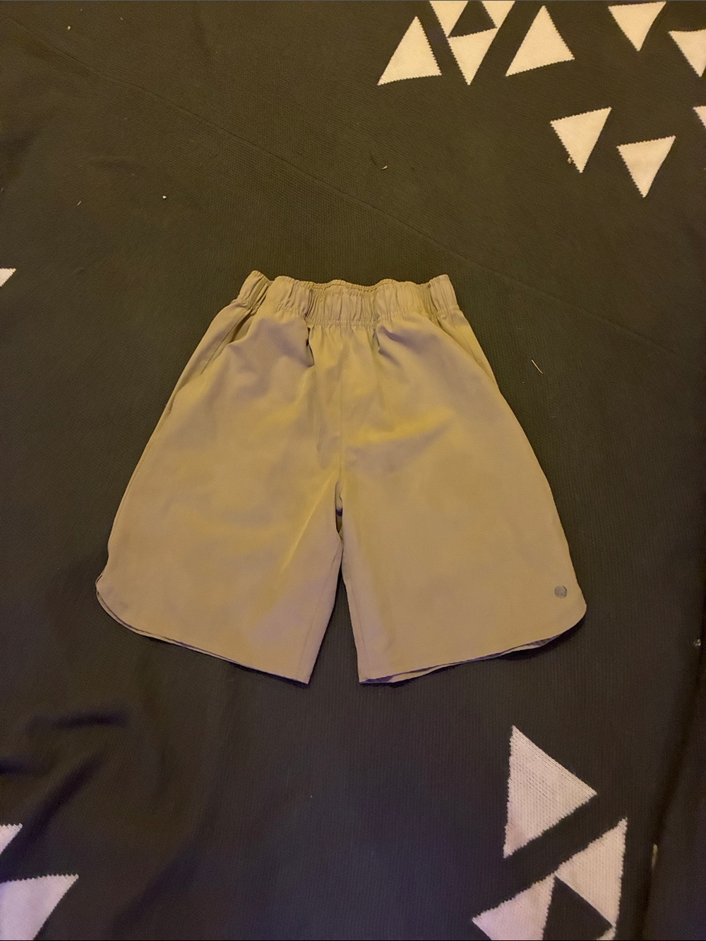 RBX Men's Khaki Elastic-Waist Athletic Shorts